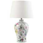 Beliani Table Lamp Febros Porcelain White