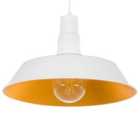 Beliani Pendant Lamp Bayou Metal White