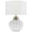 Beliani Table Lamp Neris Ceramic White