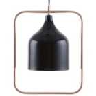 Beliani Pendant Lamp Mavone Metal Black