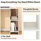 Costway 31.5 Inch Home Office Desk for Small Space-White