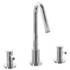 Beliani Basin Mixer Tap Kalambo Brass Silver