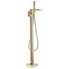 Beliani Freestanding Bathtub Faucet Della Gold