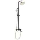Beliani Mixer Shower Set With Rainshower Gurara Black/ Gold