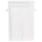 Beliani Basket Kalutara Bamboo Wood White