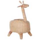 Beliani Kids Basket Giraffe Hainan Rattan Natural