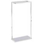 Beliani Towel Stand Garcitas Metal Silver