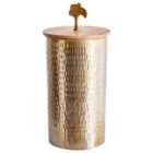 Beliani Storage Container Aswan Metal Gold