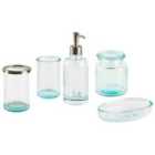 Beliani 5-piece Bathroom Accessories Set Amarga Glass Green