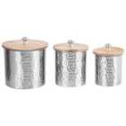 Beliani Storage Container Alexandria Metal Silver