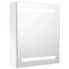 vidaXL LED Bathroom Mirror Cabinet Shining White 50x14x60 cm