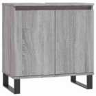 Vidaxl Bathroom Cabinet Grey Sonoma 58X33X60 Cm Engineered Wood