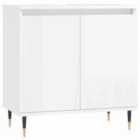 Vidaxl Bathroom Cabinet High Gloss White 58X33X60 Cm Engineered Wood