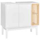 Beliani Washbasin Cabinet Nubes 80 Cm White