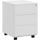 Mobile File Cabinet, Lockable, With 3 Drawers