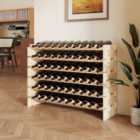 Costway 6 Tiers 60 Bottles Wine Rack with Tool-Free Assembly-Natural