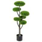 Costway Artificial Cypress Topiary Ball Tree Fake Shrub Plant Cedar Tree