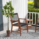 Costway 80/120/160cm Tall Fake Lemon Plant with Lemon Fruits and Cement Pot-1.6M