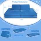 Costway 4-Piece Convertible Kids Couch with Folding Mats