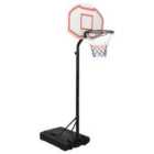 Vidaxl Basketball Stand White 237-307 Cm Polyethene