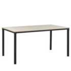 Beliani Dining Table HOCKLEY Light Brown 150 cm 90 cm