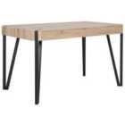 Beliani Dining Table CAMBELL Light Brown 130 cm 80 cm