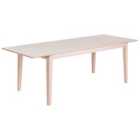 Beliani Extending Dining Table CROSBY Light Beech 180/240 cm 90 cm