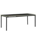 Beliani Extending Dining Table AVIS Black 140/190 cm 90 cm