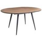 Beliani Extending Dining Table SENIAC Brown 110/150 cm 112 cm