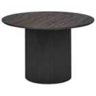 Beliani Dining Table SHEHO Black 120 cm 120 cm