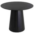 Beliani Dining Table PLATO Black 100 cm 100 cm Metal