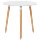 Beliani Dining Table BOMA White 80 cm 80 cm