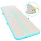 Vidaxl Inflatable Gymnastics Mat With Pump 300X100X10 Cm Pvc Green