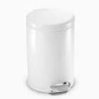 Simplehuman 4.5L Round Pedal Bin, White
