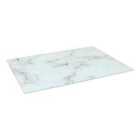 Rectangle Glass Chopping Board - 40Cm X 30Cm - Marble