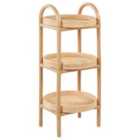 Beliani Side Table TROOLIE Rattan Natural