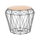Beliani Side Table ELIDA Black