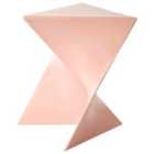 Beliani Side Table PECOS Pastel Pink