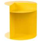 Beliani Side Table TAGGART Metal Yellow
