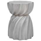 Beliani Side Table ALGUA Grey