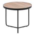Beliani Side Table MELODY Light Brown