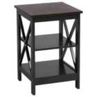 Beliani Side Table FOSTER Black