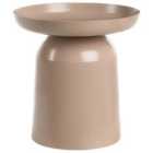 Beliani Side Table TORRENS Metal Taupe