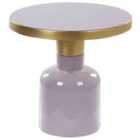 Beliani Side Table LOMITA Metal Violet