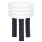 Beliani Side Table KIKIWA Metal White