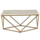 Beliani Coffee Table MALIBU Gold