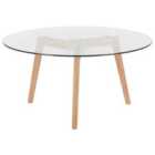 Beliani Coffee Table MINNESOTA Glass Transparent