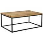 Beliani Coffee Table PROVO Teak Wood Brown