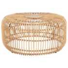Beliani Coffee Table RANDAZZO Rattan Light Brown