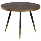 Beliani Coffee Table RAMONA Dark Ash Wood